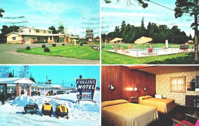 Collins Motel - Vintage Postcard Of Collins Motel